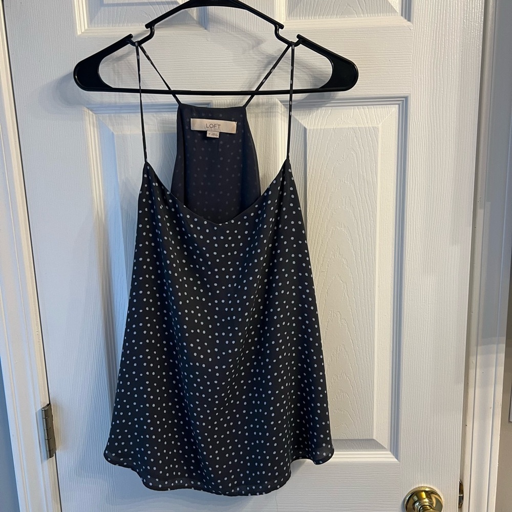 Ann Taylor Loft - Polka Dot Tank - M